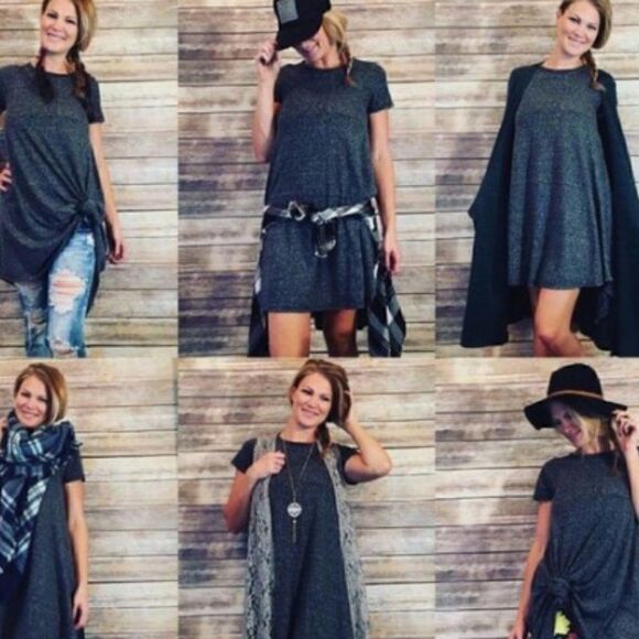 LuLaRoe Carley Dress-NWOT Dusty Rose-Size Small - Picture 5 of 5